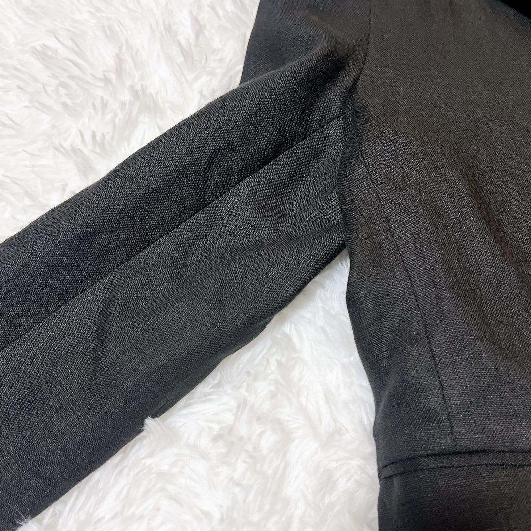 【美品】スローブイエナ 24SS リネン テレデランジャケット 黒 テーラード