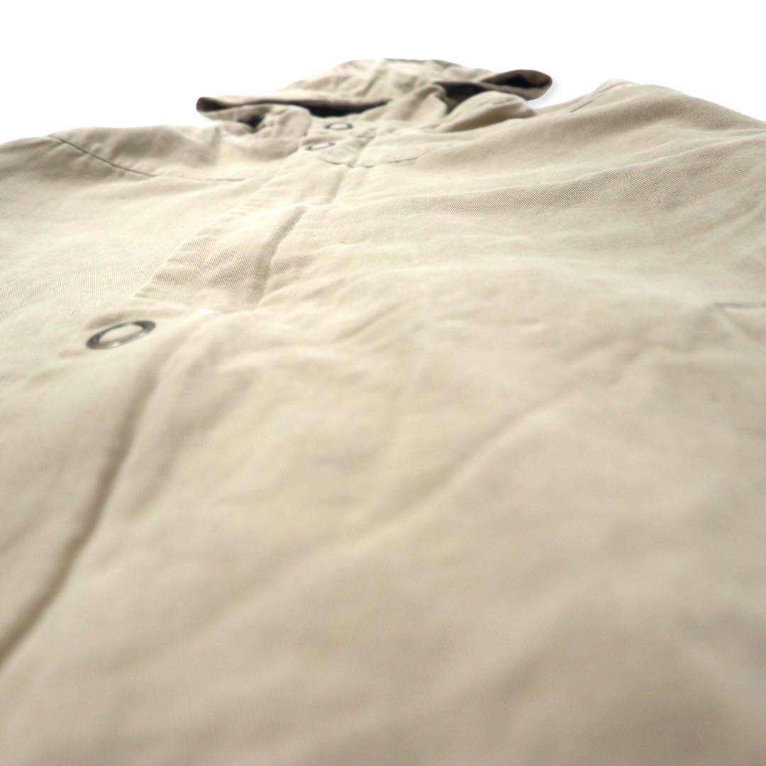 BURBERRY イングランド製 フーデッド コート M ベージュ コットン
