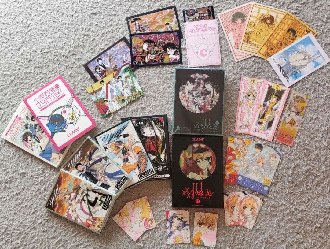 CLAMPシリーズ7冊ほかオマケ色々ツバサ公式本、新品ホリックレイ3巻特装版