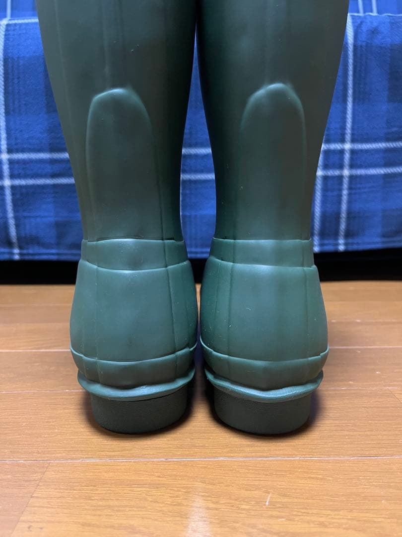 ハルさん専用 HUNTER グリーン ロングブーツ バックル付き