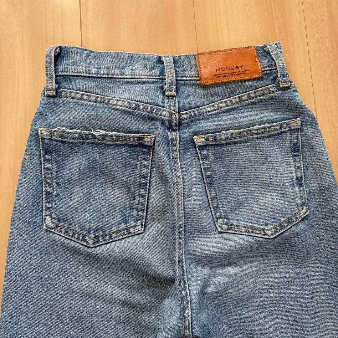 パンツ moussy MVS FLARE 23inch BLU