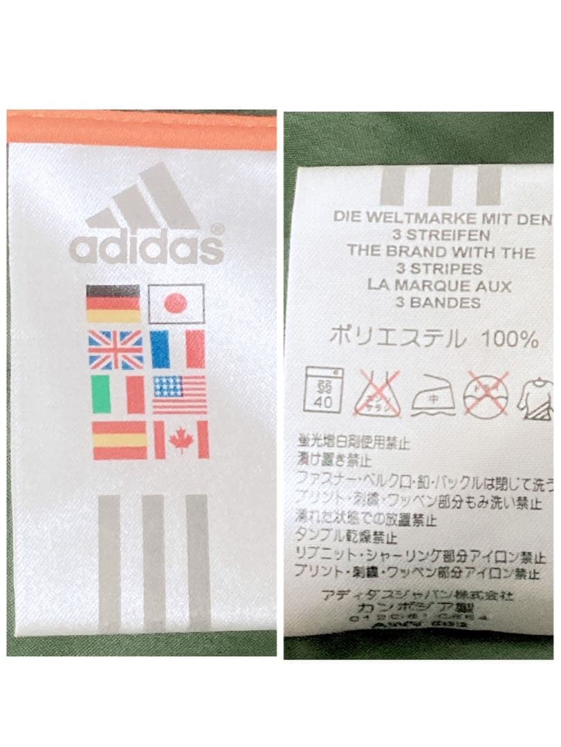 【美品】adidas ワンポイントロゴ フード付き モッズコート