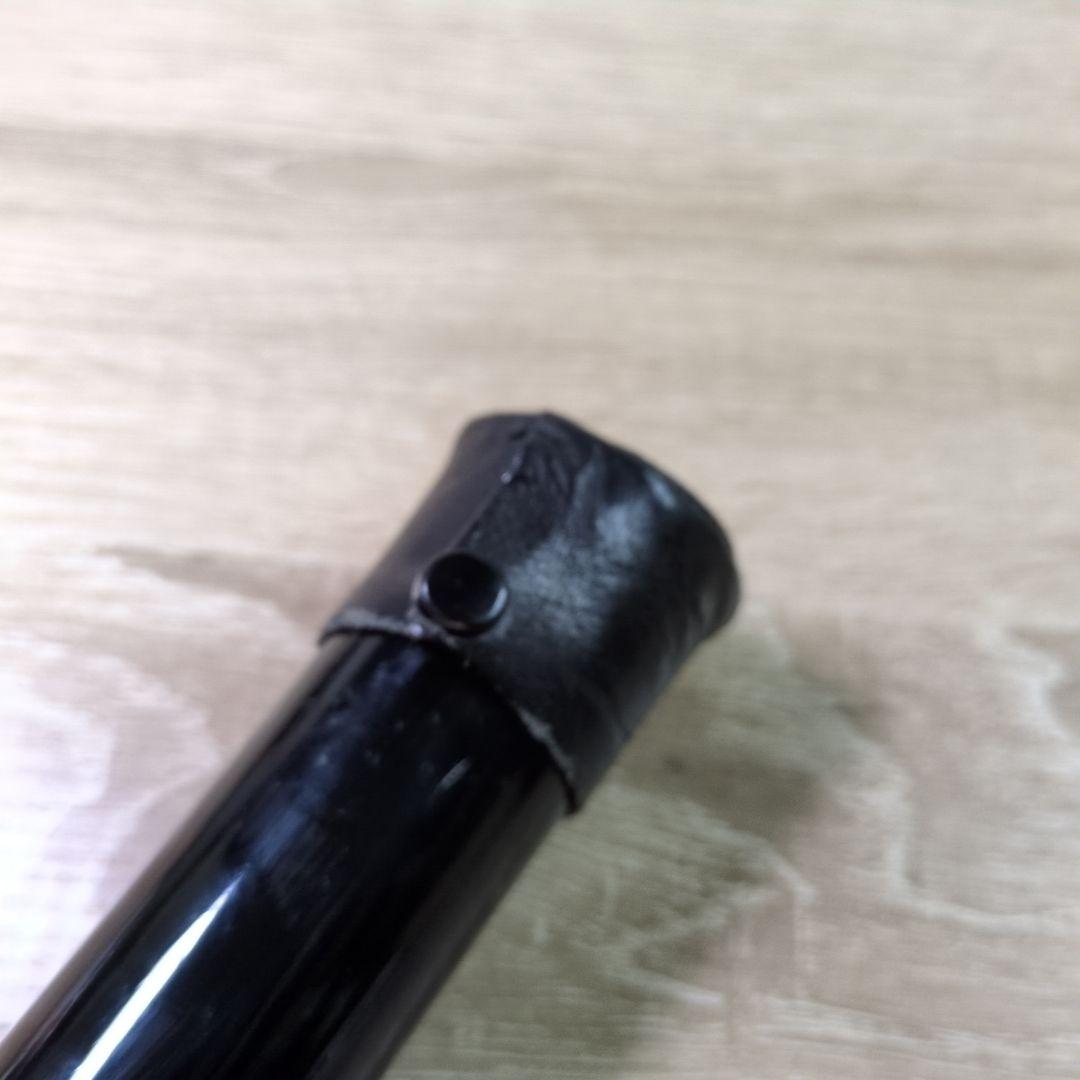 一尺七寸管　木目多孔　尺八　黒塗り