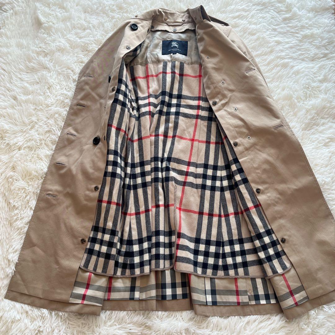 美品　撥水加工　バーバリー　トレンチコート　ベージュ　ライナー　ノバチェック