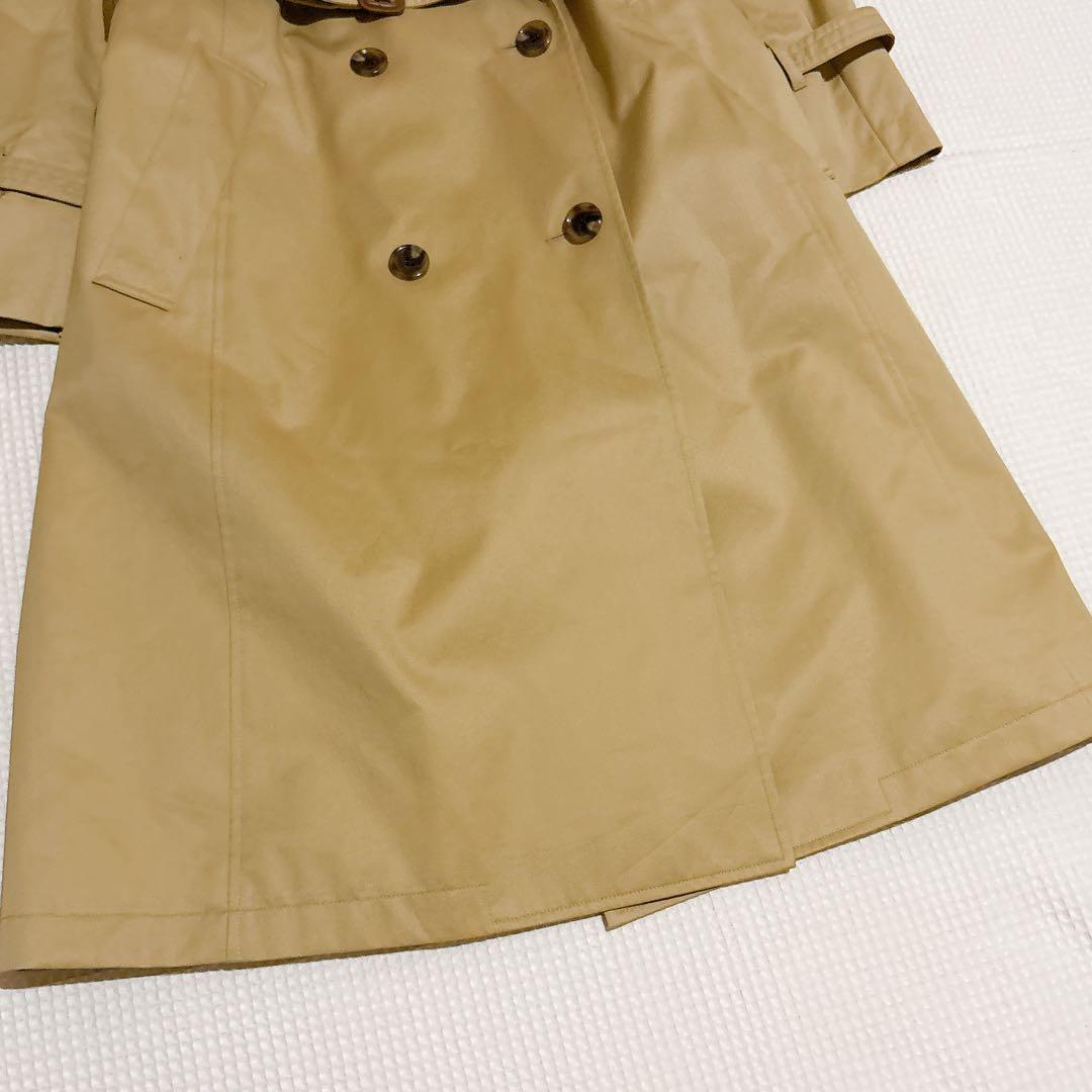 美品✨23区 コットンギャバジンロングコート トレンチ 近年 定価 大きい 46
