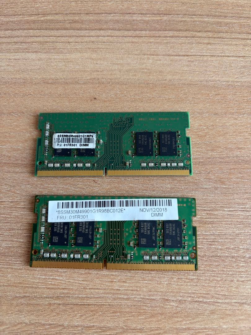 Samsung PC4 2400 8GB×2枚 16GB 動作確認済み