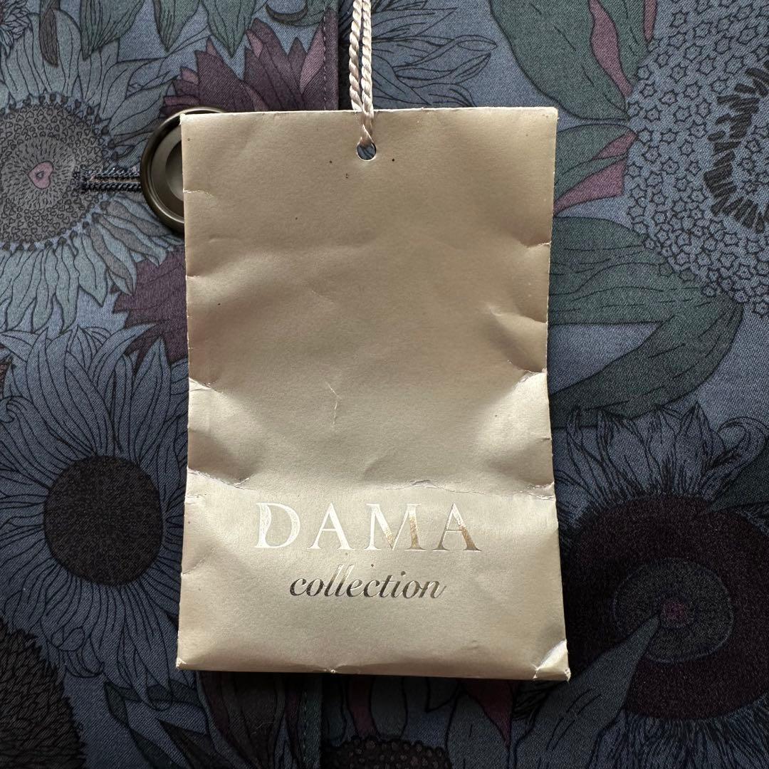 未使用 DAMA collection リバティ 花柄 ステンカラーコート