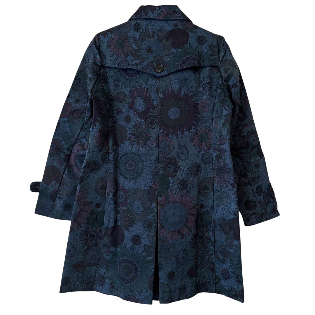 未使用 DAMA collection リバティ 花柄 ステンカラーコート