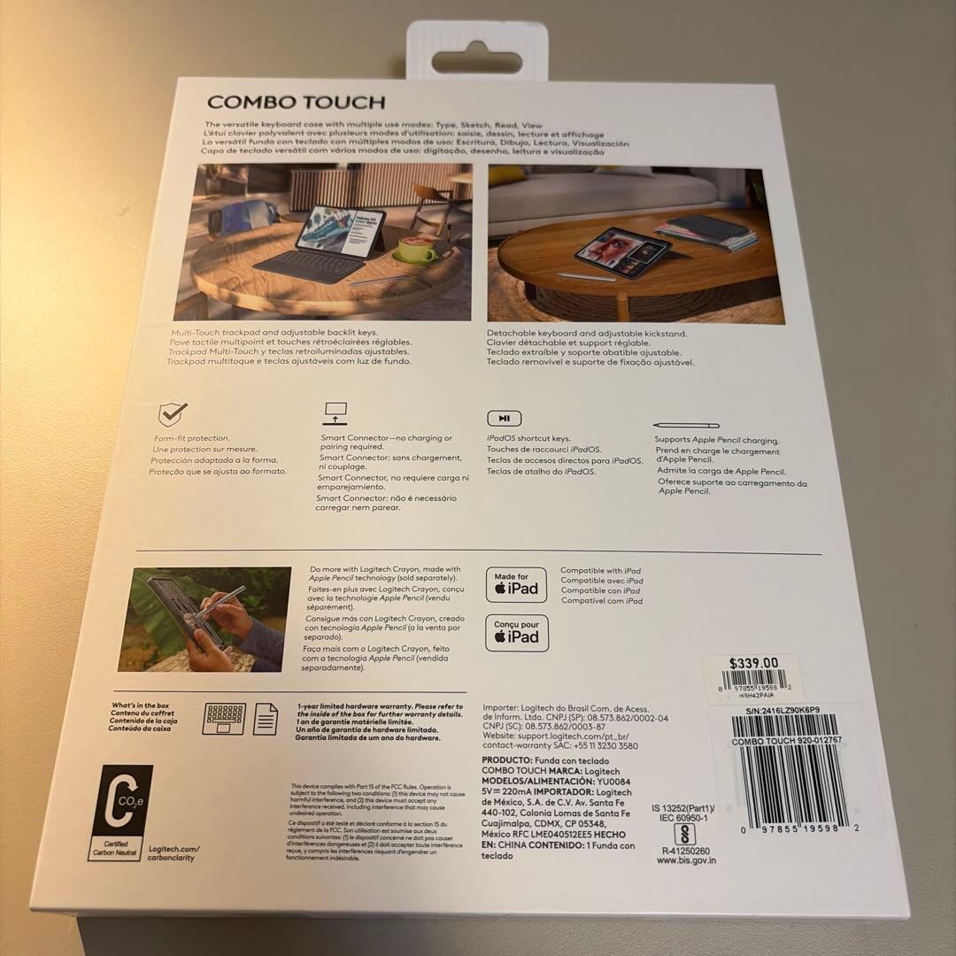 Logitech combo touch iPad 11インチ(M4)