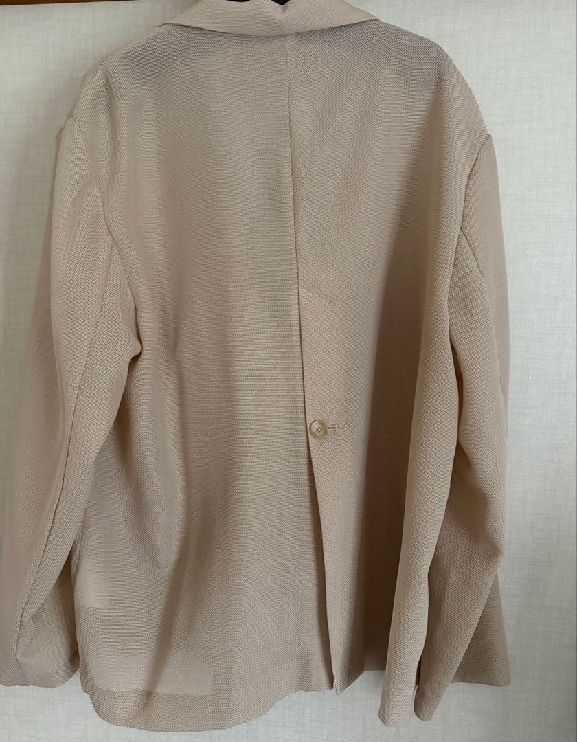 ベージュ メッシュジャケット