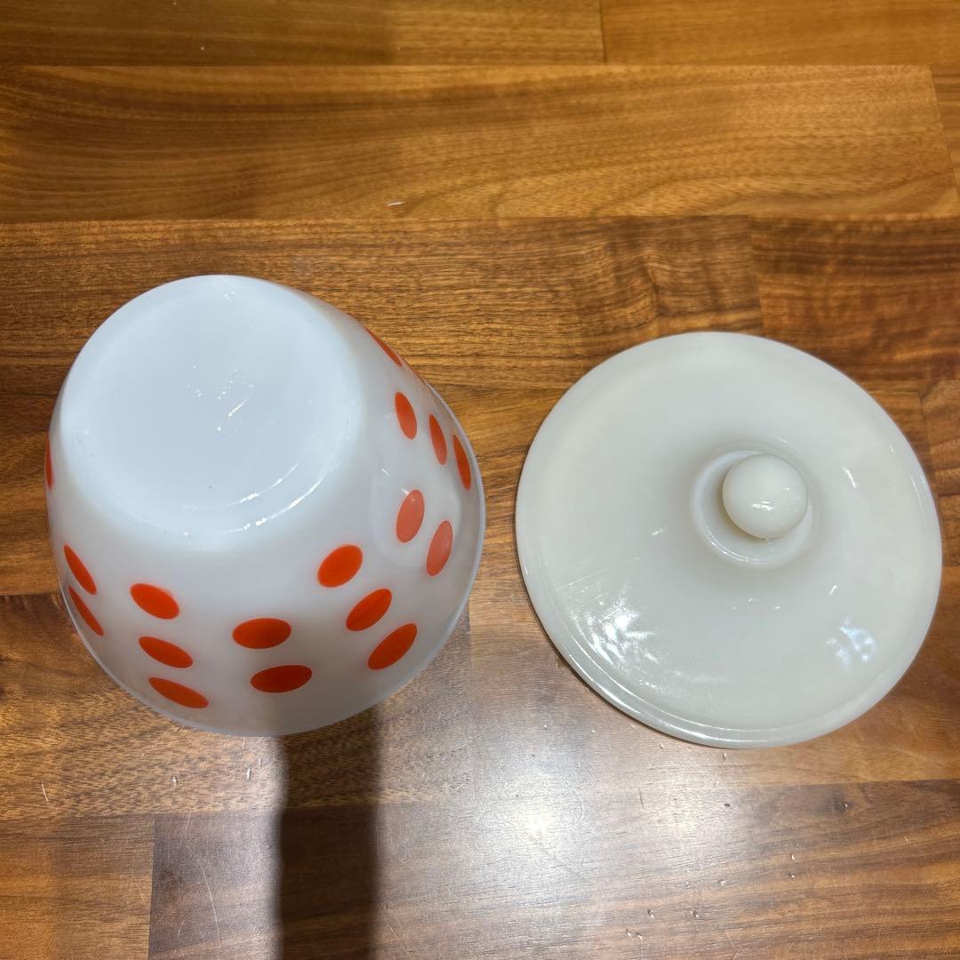 ファイヤーキング　ポルカドット　赤　グリースジャー