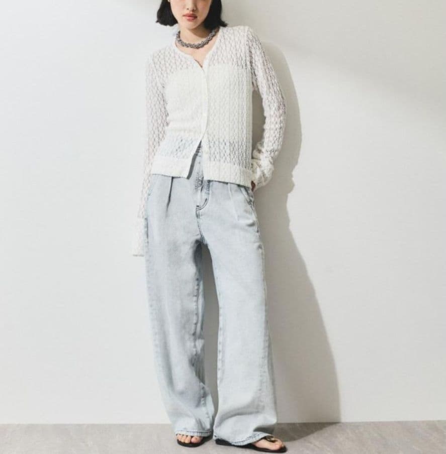 WEB 限定売切商品✨ アダムエロペ オーガニック ディープライズワイドデニム