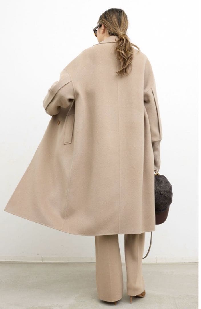 ジャケット・アウター LAppartement LOU ANDREA RIB WOOL COAT