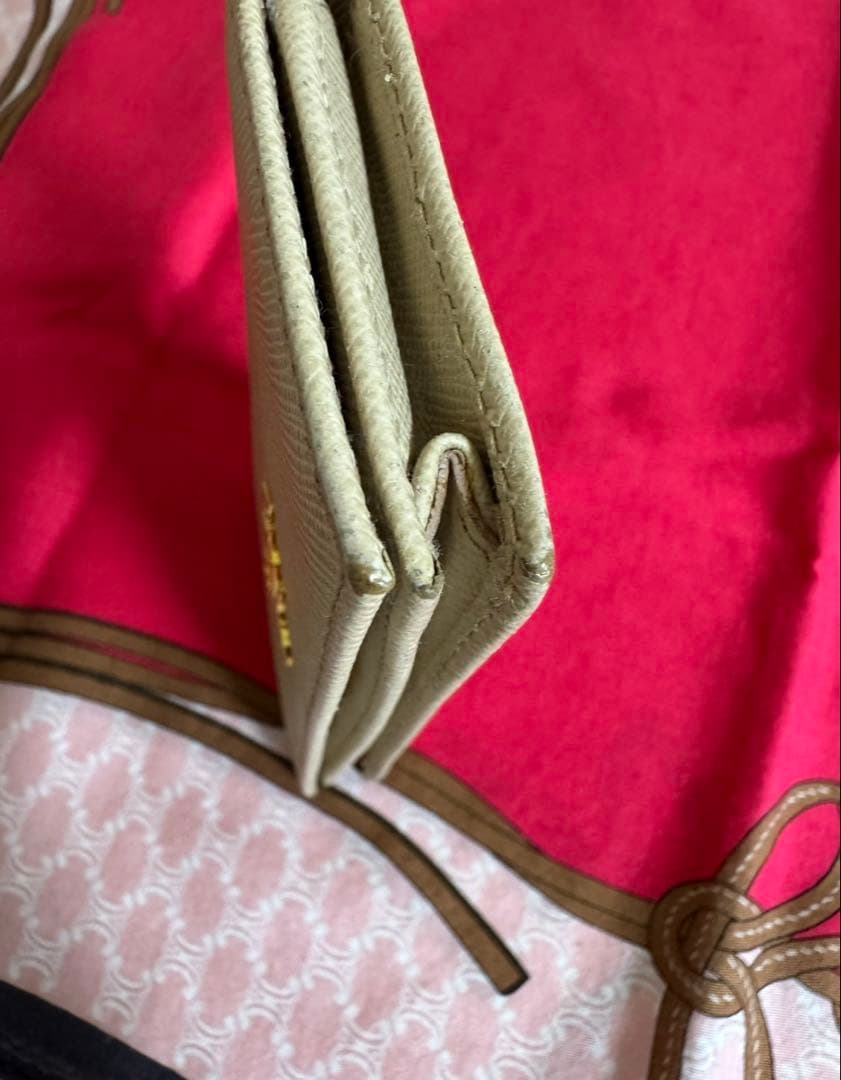 PRADA カードケース 名刺入れ ピンクベージュ