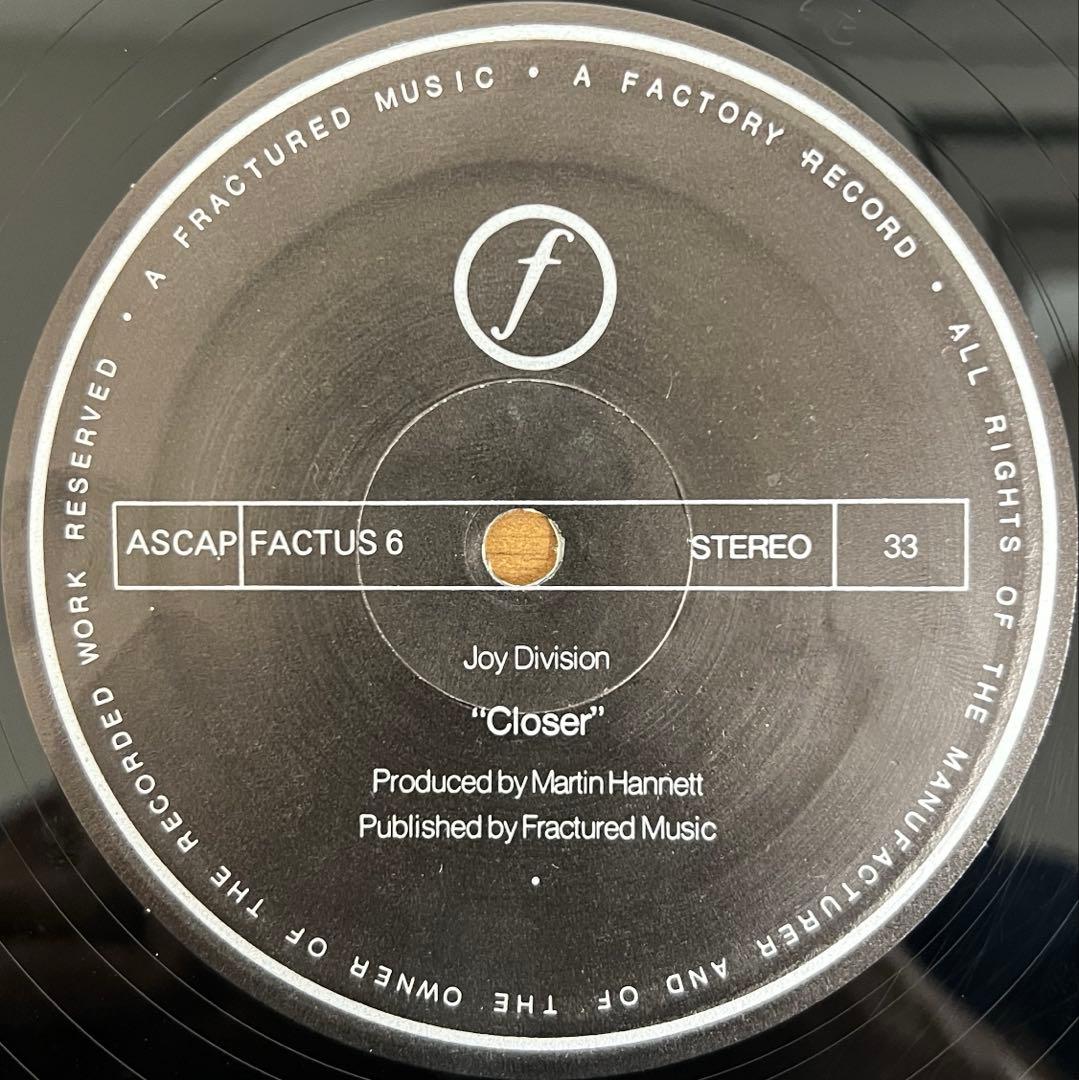 【LP/US盤】Joy Division / Closer FACTUS6
