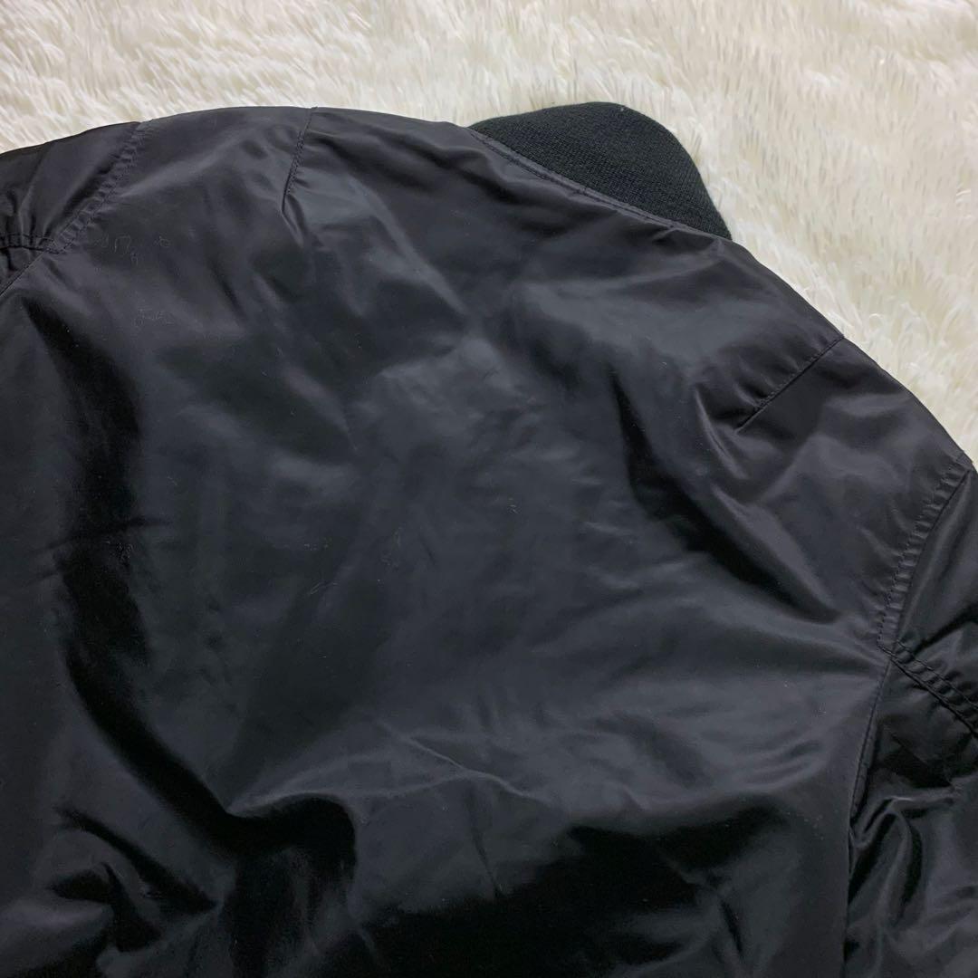 美品■schottフライトジャケット MA-1 リバーシブル ブラック カモ柄