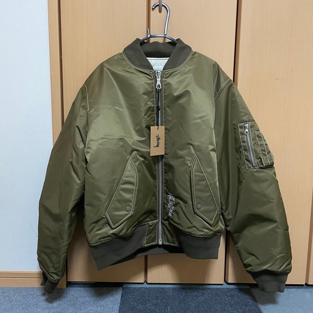 【新品】STUSSY MA-1 JACKET BROWN