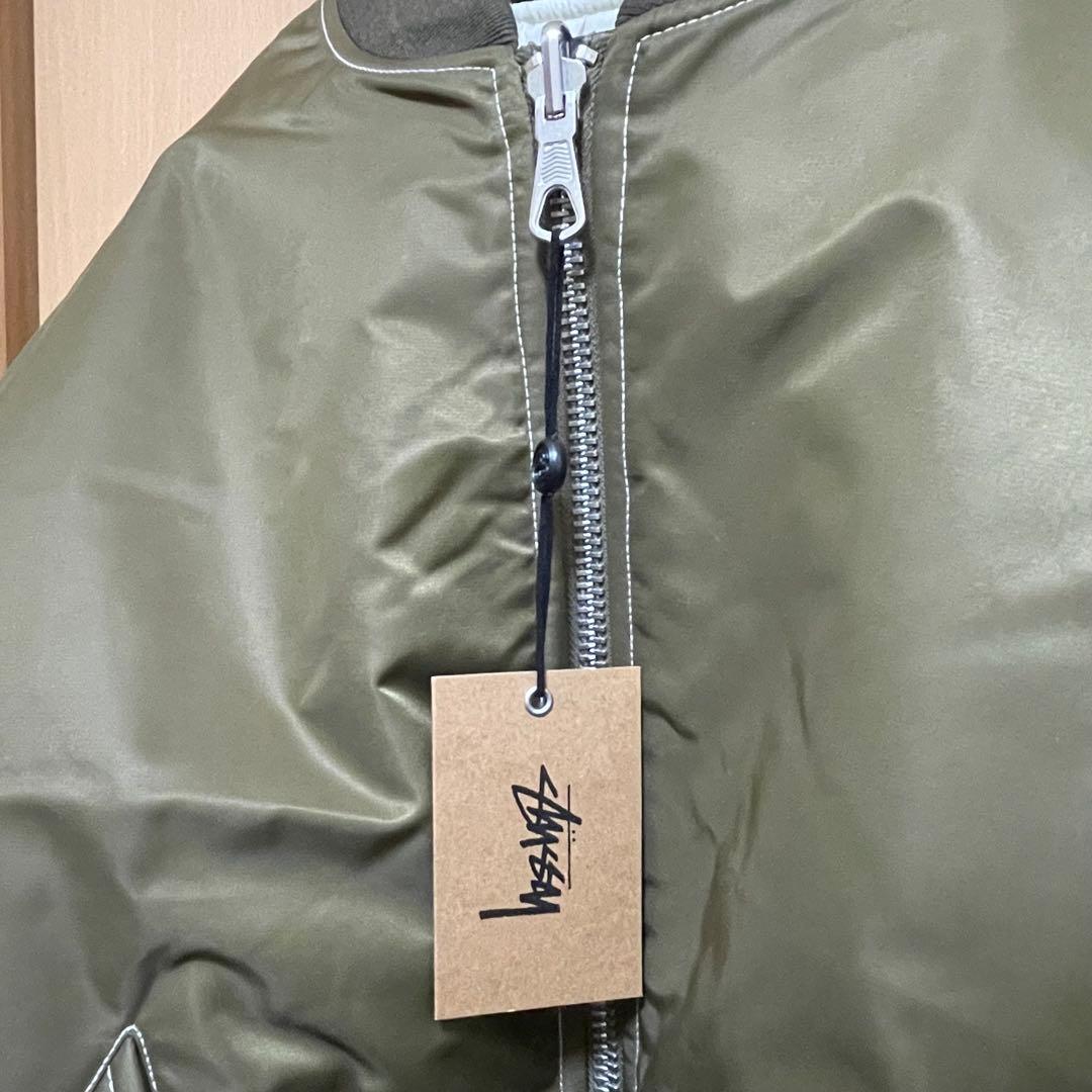 【新品】STUSSY MA-1 JACKET BROWN
