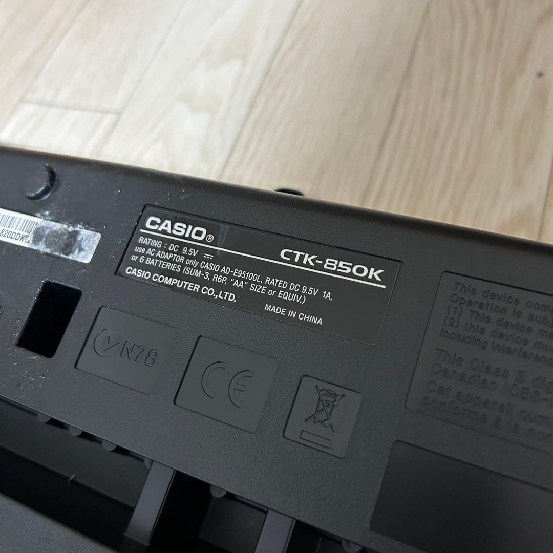CASIO カシオ 電子キーボード CTK-850K 61鍵盤 CTK 850K