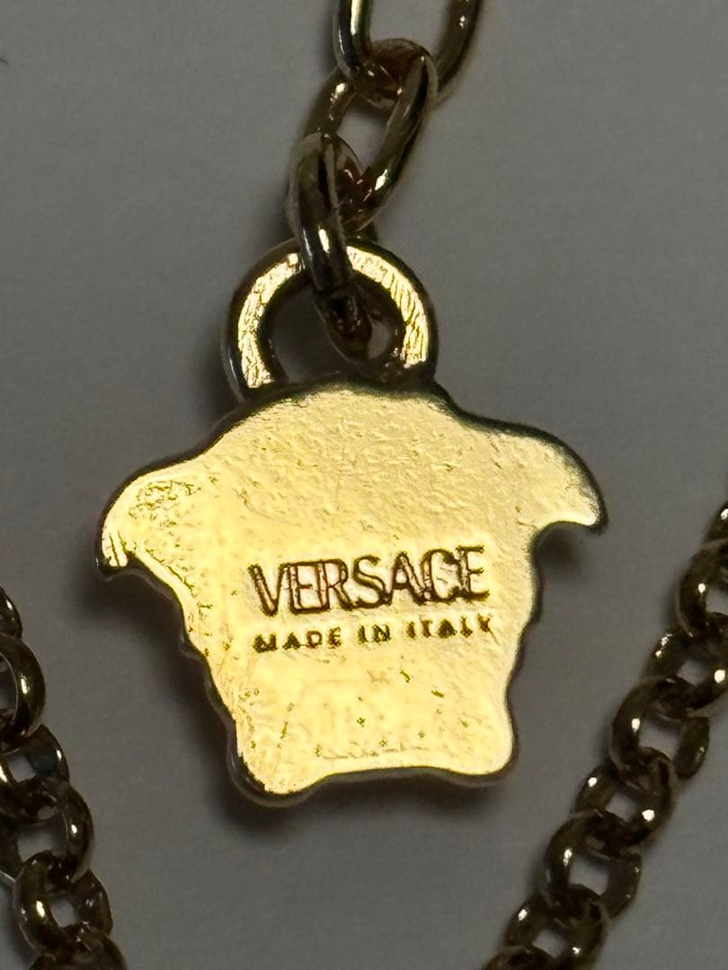 VERSACE メデューサラインストーンネックレス