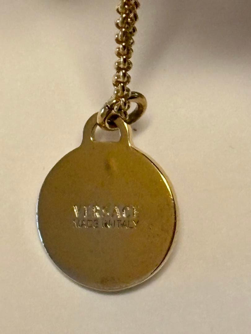 VERSACE メデューサラインストーンネックレス