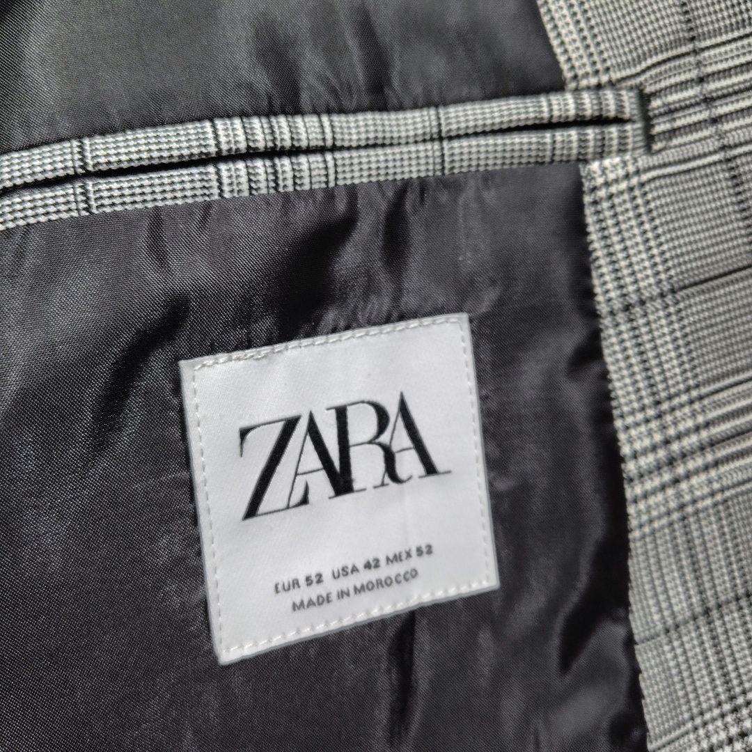 未使用に近い　現行　2XL　ZARA　テーラードジャケット グレンチェック