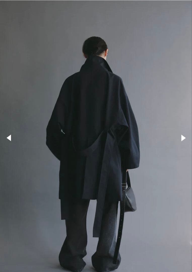 【新品未使用】louren trapeze coat navy