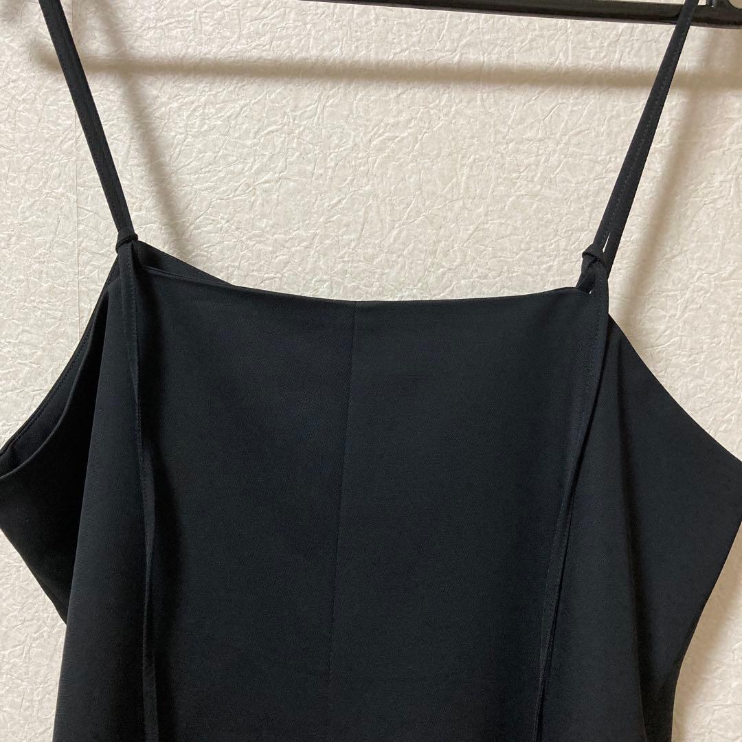 24AW ノーリーズ　ドレスアップロングキャミソール キャミソール　ブラック