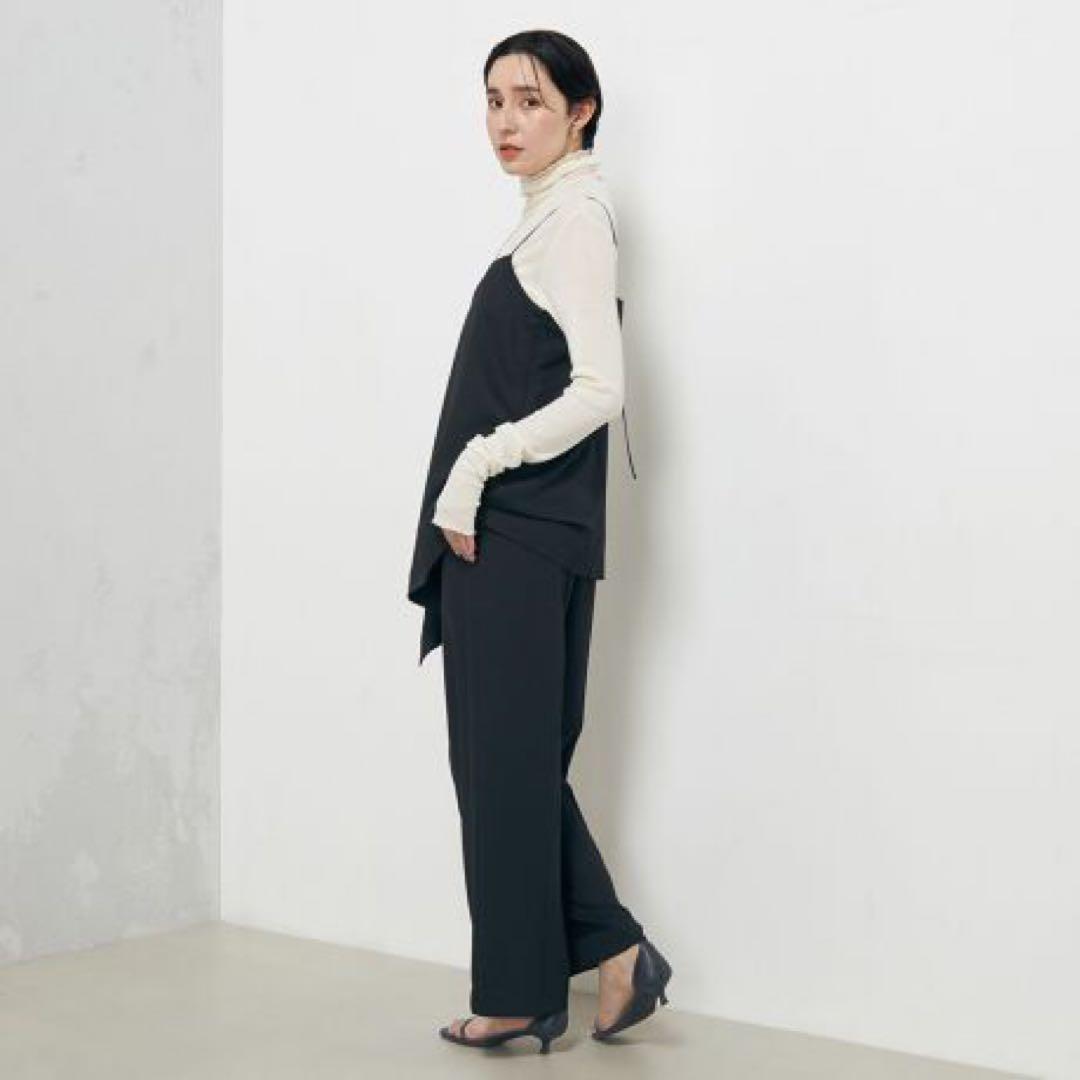 24AW ノーリーズ　ドレスアップロングキャミソール キャミソール　ブラック
