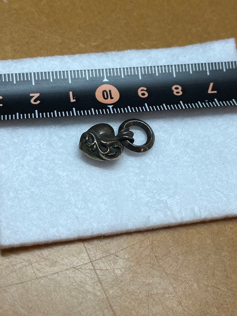 シルバー925 ハート型チャーム CHROME HEARTS