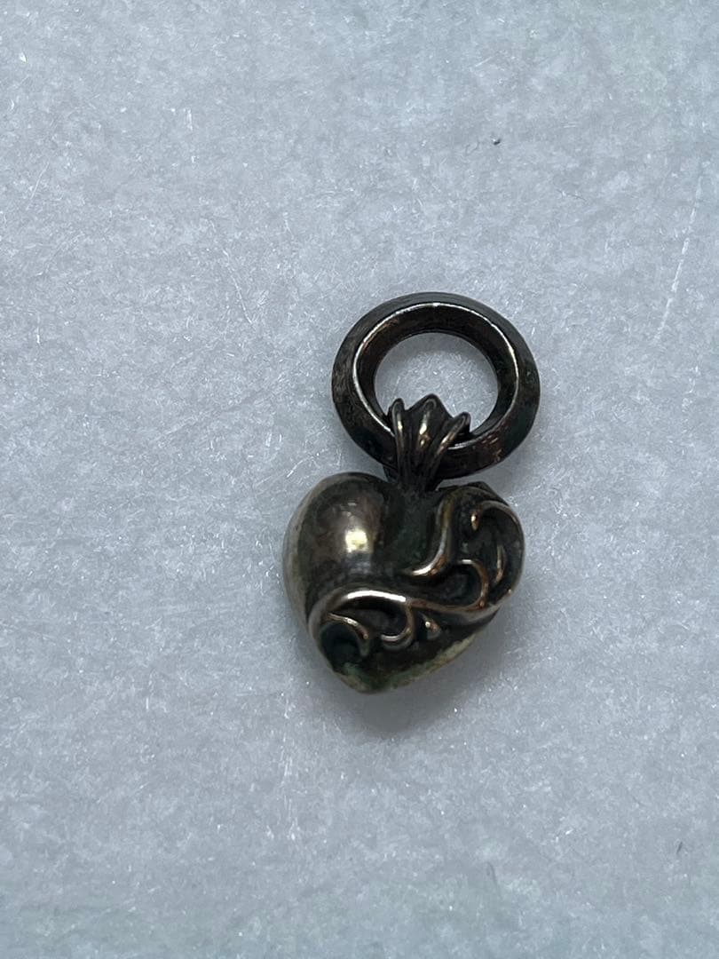 シルバー925 ハート型チャーム CHROME HEARTS