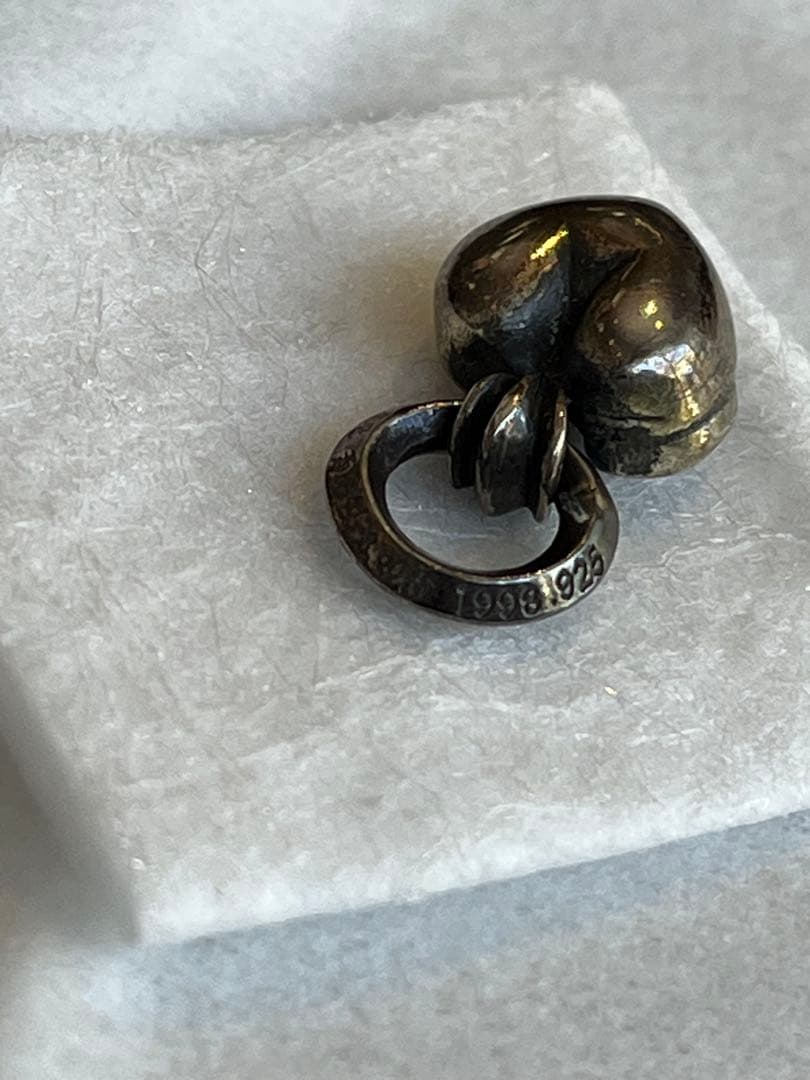 シルバー925 ハート型チャーム CHROME HEARTS