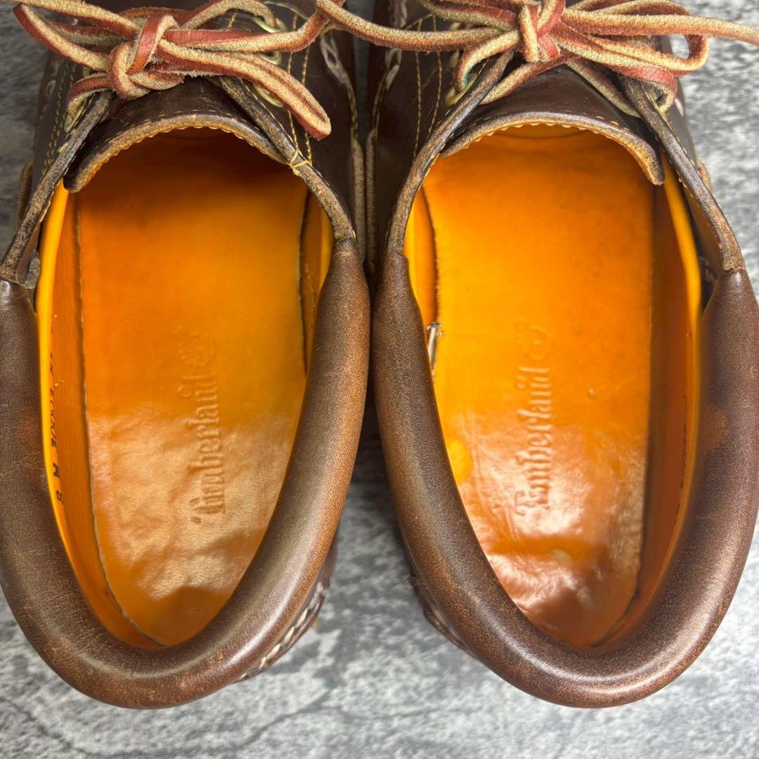 【美品】Timberland デッキシューズ 3Eye 26cm モカシン
