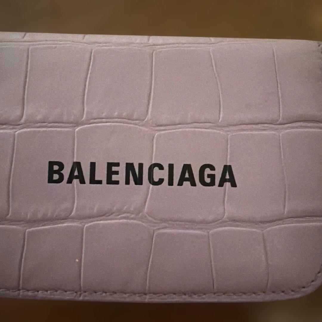 BALENCIAGA ライトパープル 三つ折り財布