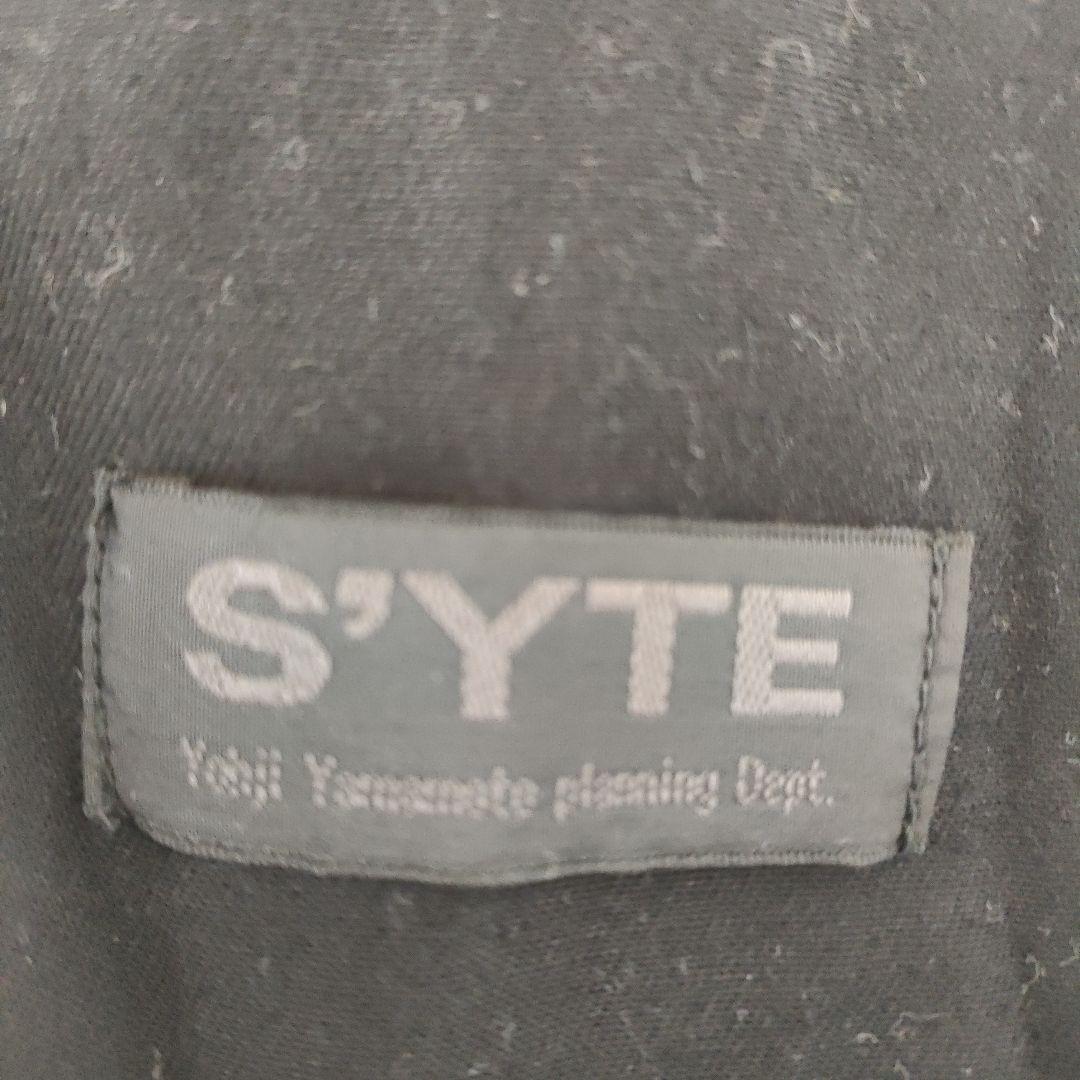 S’YTE ブラックカジュアルパンツ ジッパーポケット付き