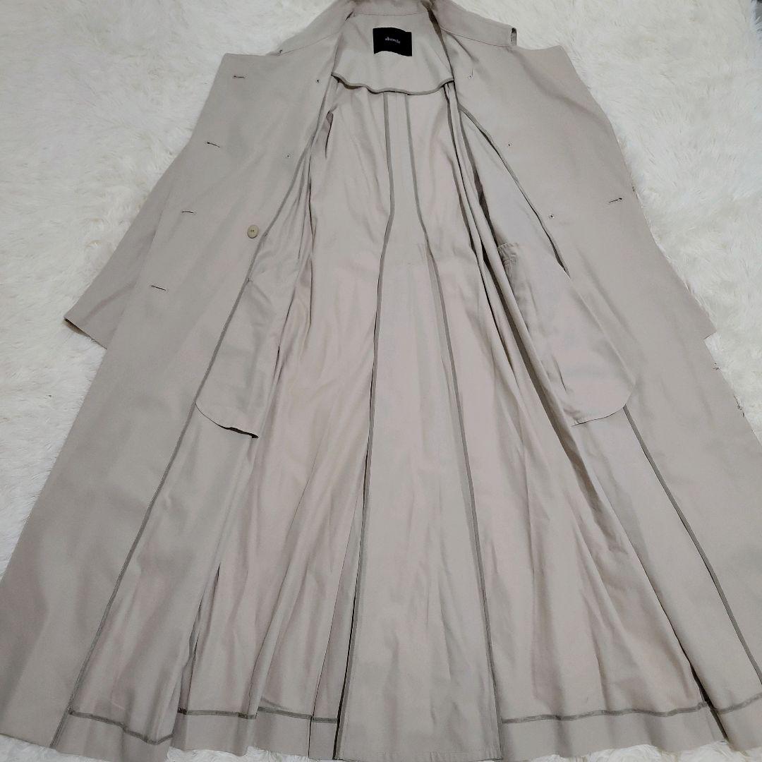 極美品✨ 22SS アルアバイル ハイツイストギャバタックスリーブトレンチコート