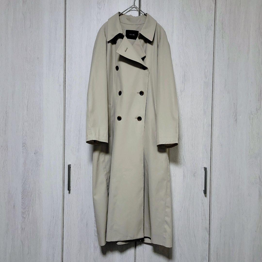 極美品✨ 22SS アルアバイル ハイツイストギャバタックスリーブトレンチコート