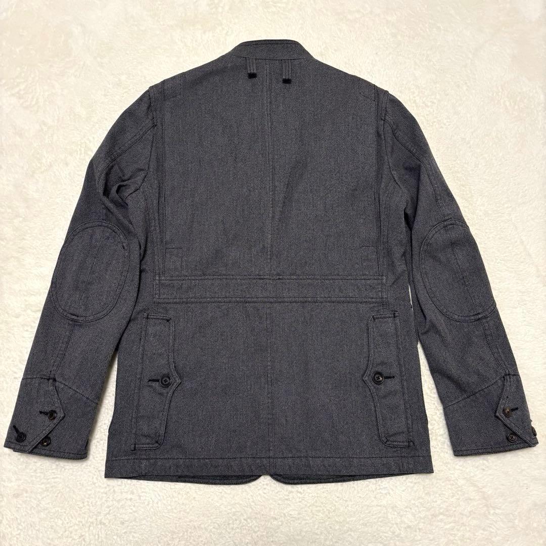 未使用級 J.PRESS ブラックシャンブレー ハンティングジャケット L