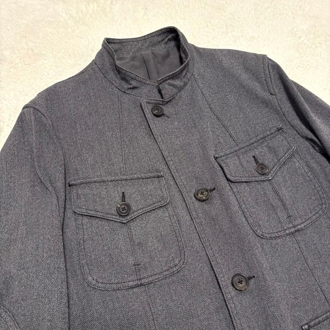 未使用級 J.PRESS ブラックシャンブレー ハンティングジャケット L