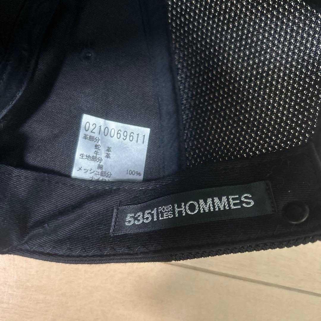 【激レア】5351 POUR LES HOMMES レザーキャップ