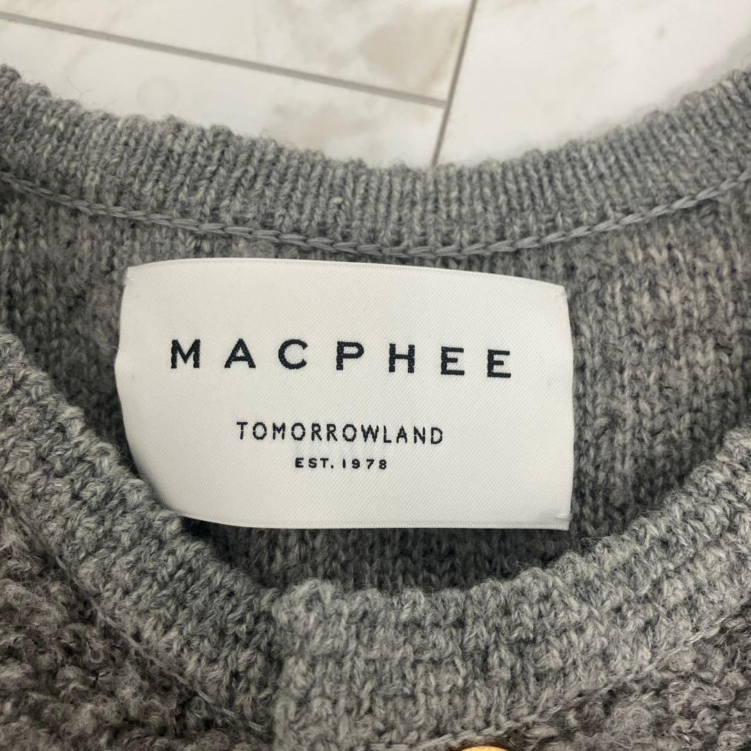 MACPHEE グレー カーディガン 長袖