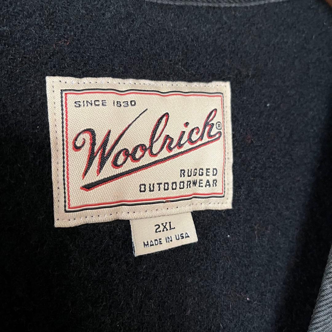 Woolrich チェック柄ベスト アメリカ製 2XLサイズ 【USA製】