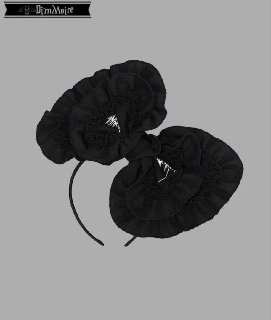 DimMoire 特大リボンカチューシャ【Black】 REFLEM レフレム