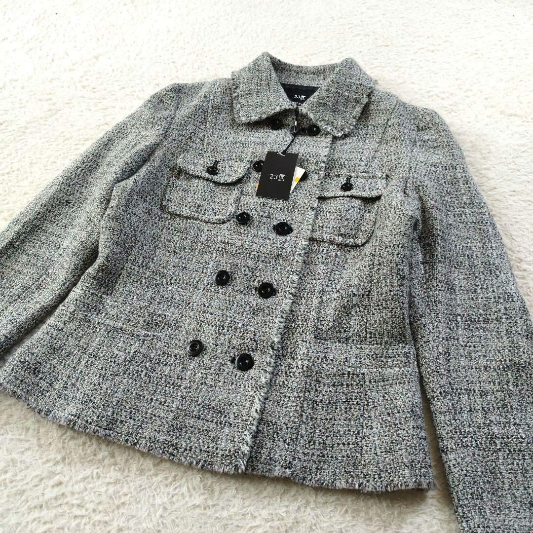 【新品タグ付】23区 ニジュウサンク ツイード ジャケット 入卒園式 38