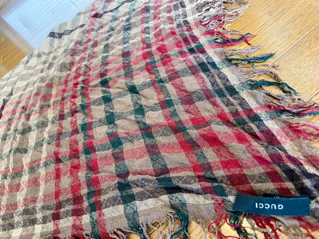 GUCCI グッチ　大判ストール　モノグラム