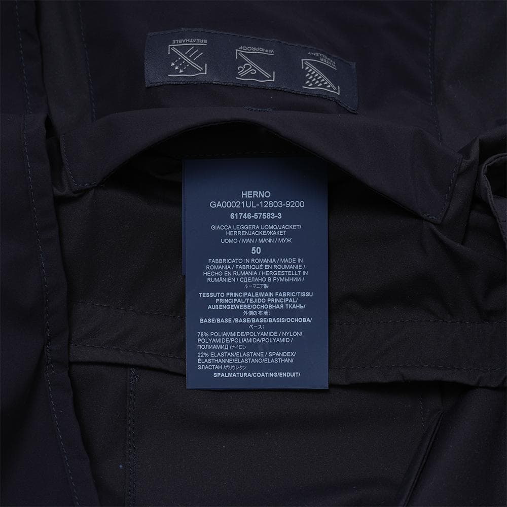 HERNO Laminor ヘルノ ラミナー ストレッチジャケット 紺 50