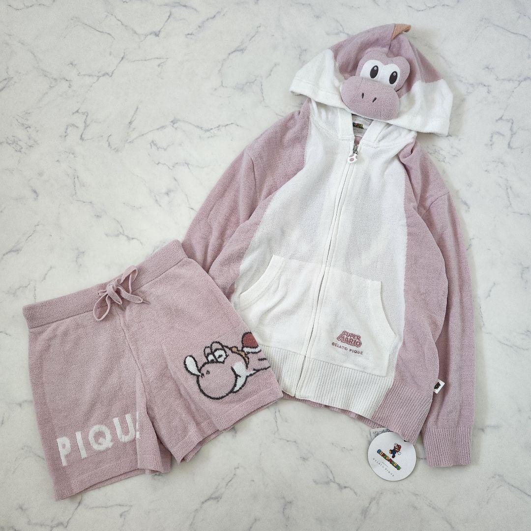 チャッピー　新品✨ジェラートピケ　ヨッシー　パーカ＆ショートパンツ