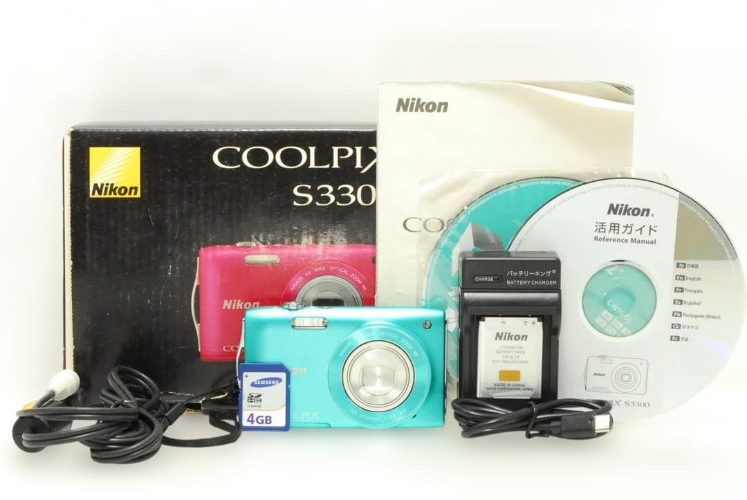 Nikon COOLPIX S3300 ❤️スマホ転送 動作確認済 ブルー ニコン