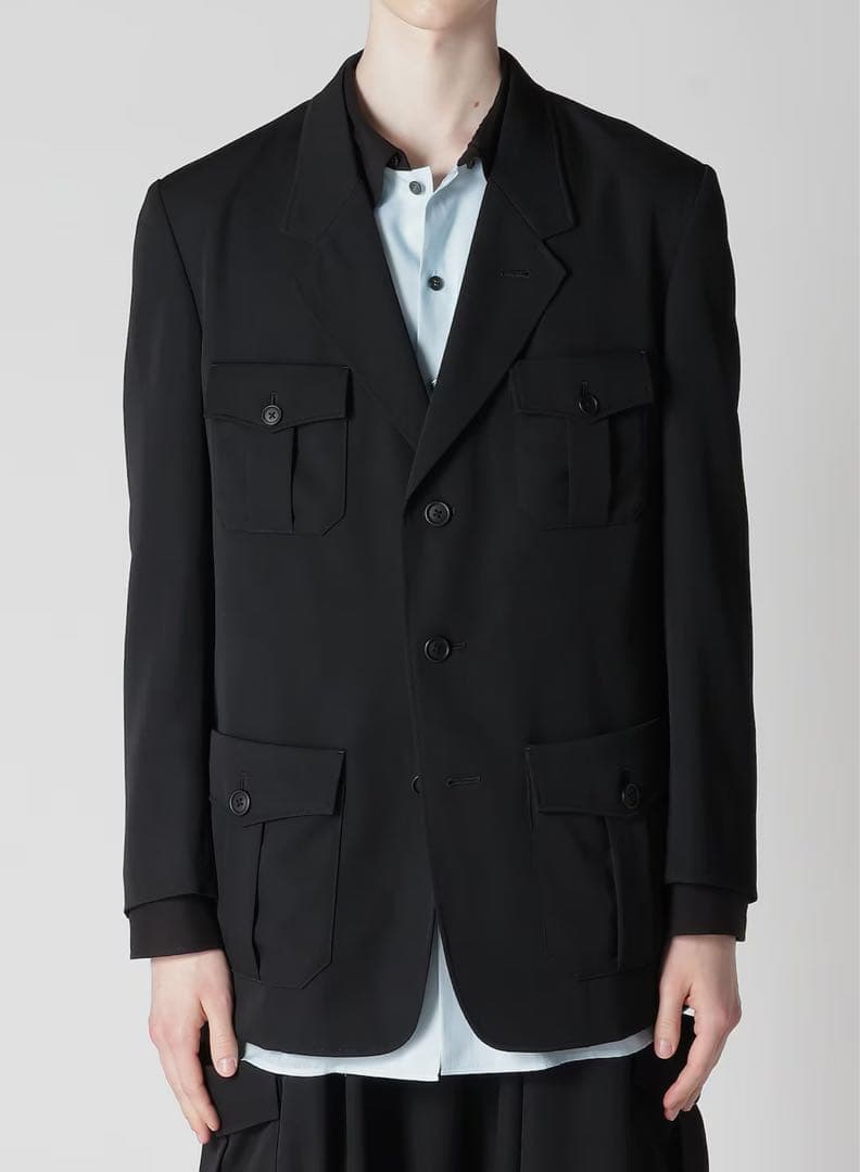 Yohji Yamamoto シワギャバ　ジャケット サイズ3