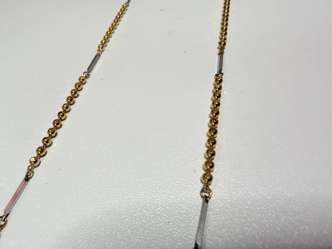 NAC（ナック） K18カットボールチェーン 磁気ネックレス（50cm）